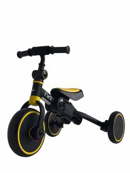 Беговел-велосипед BubaGo Flint (черно-желтый)